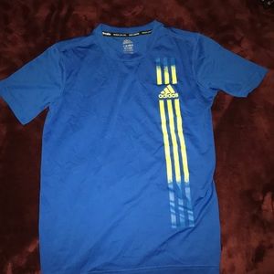 Blue Adidas Climalite Kids shirt